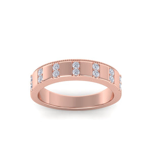 Beautiful Ring in rose gold with white diamonds of 0.21 ct in weight