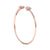 Bracelet in rose gold with white diamonds of 0.56 ct in weight