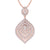 Exclusive pendant in yellow gold with white diamonds of 2.03 ct in weight