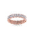 Eternity ring in yellow gold with white diamonds of 1.35 ct in weight