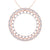 Circle pendant in rose gold with white diamonds of 3.28 ct in weight