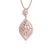 Exclusive pendant in rose gold with white diamonds of 2.03 ct in weight