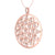 Monogram pendant necklace in rose gold with white diamonds of 1.59 ct in weight - HER DIAMONDS®