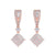 Drop earrings in yellow gold with white diamonds of 0.90 ct in weight - HER DIAMONDS®