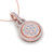 Diamond pendant in white gold with white diamonds of 0.48 ct in weight - HER DIAMONDS®