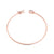 Cuff bracelet in rose gold with white diamonds of 0.47 ct in weight