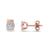 Solitaire stud earrings in yellow gold with white diamonds of 0.23 ct in weight - HER DIAMONDS®