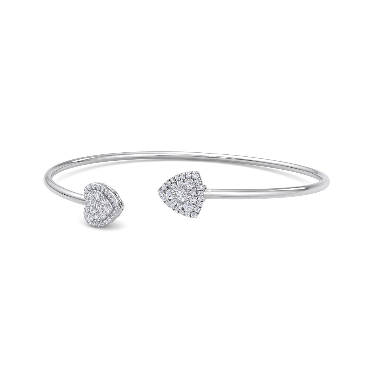 Bracelet in white gold with white diamonds of 0.39 ct in weight