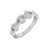 Beautiful Ring in white gold with white diamonds of 0.40 ct in weight
