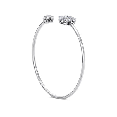 Bracelet in white gold with white diamonds of 0.62 ct in weight