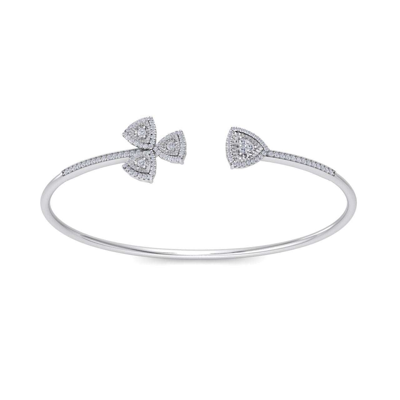 Bracelet in white gold with white diamonds of 0.53 ct in weight