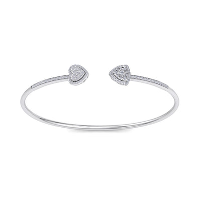 Bracelet in white gold with white diamonds of 0.56 ct in weight