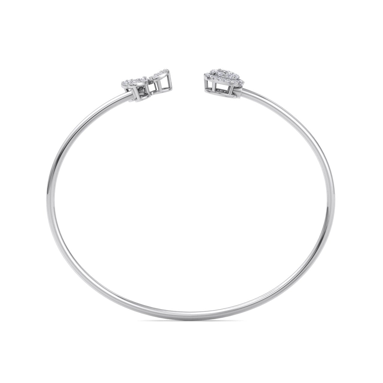 Bracelet in white gold with white diamonds of 0.47 ct in weight
