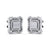Stud earrings in rose gold with white diamonds of 0.67 ct in weight - HER DIAMONDS®