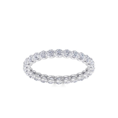 Eternity ring in white gold with white diamonds of 0.91 ct in weight