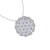 Round shape pendant in yellow gold with white diamonds of 0.89 ct in weight - HER DIAMONDS®