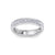 Channel set ring in white gold with white diamonds of 0.77 ct in weight