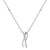 Necklace in rose gold with white diamonds of 0.32 ct in weight - HER DIAMONDS®