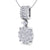 Pendant in yellow gold with white diamonds of 0.98 ct in weight - HER DIAMONDS®
