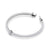 Tennis bracelet with a pear cut center stone in white gold with white diamonds of 2.15 ct in weight
