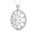 Monogram pendant necklace in rose gold with white diamonds of 1.87 ct in weight - HER DIAMONDS®