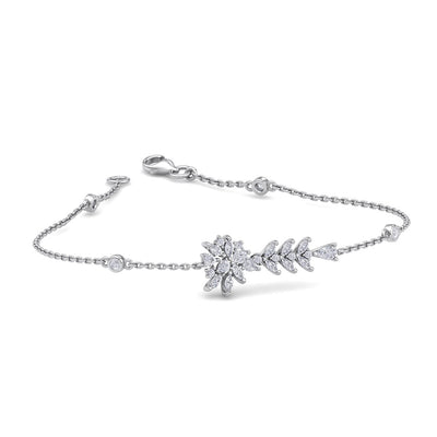 Bracelet in white gold with white diamonds of 1.15 ct in weight - HER DIAMONDS®