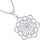 Flower pendant in white gold with white diamonds of 1.99 ct in weight