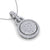 Diamond pendant in white gold with white diamonds of 0.48 ct in weight - HER DIAMONDS®