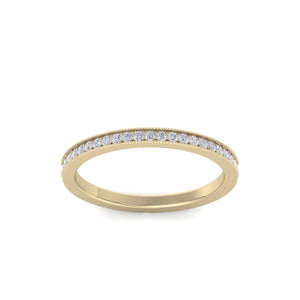 Diamond ring in yellow gold with white diamonds of 0.15 ct in weight