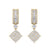 Drop earrings in yellow gold with white diamonds of 0.77 ct in weight - HER DIAMONDS®
