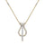 Necklace in yellow gold with white diamonds of 0.53 ct in weight - HER DIAMONDS®