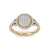 Diamond ring in rose gold with white diamonds of 0.59 ct in weight