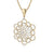 Flower pendant in rose gold with white diamonds of 1.99 ct in weight