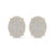 Oval shaped earrings in yellow gold with white diamonds of 2.20 ct - HER DIAMONDS®