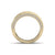Wide ring in yellow gold with white diamonds of 0.82 ct in weight