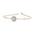 Round shape bracelet in yellow gold with white diamonds of 0.67 ct in weight - HER DIAMONDS®