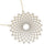 Round pendant in yellow gold with white diamonds of 4.47 ct in weight