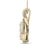 Pear shaped pendant necklace in yellow gold with white diamonds of 1.35 ct in weight - HER DIAMONDS®