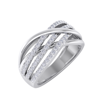 Elegant Diamond ring in white gold with white diamonds of 0.55 ct in weight
