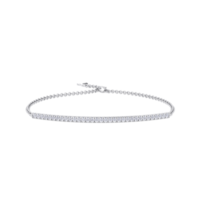 Classic bracelet in white gold with white diamonds of 0.31 ct in weight