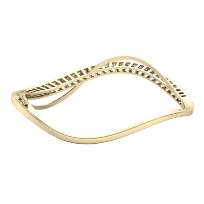 Stylish bracelet in white gold with white diamonds of 1.08 ct in weight