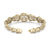 Statement bracelet in rose gold with white diamonds of 2.53 ct in weight